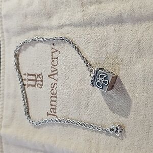 James Avery Angel Prayer Box Charm and Chain